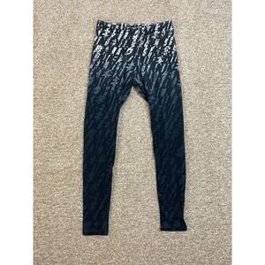 Nike Leggings Womens Small Black Gray White Leg A See Geometric